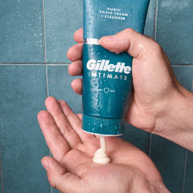 Gillette Intimate 2 in 1 Pubic Shave Cream with Gillette Intimate grooming line