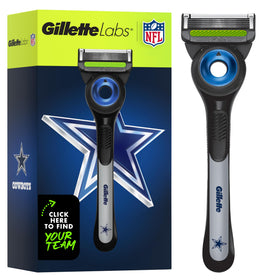 Gillette Labs NFL Cowboys Edition Shaving Razor front view