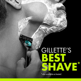 Gillette Labs NFL Eagles Edition Razor with exfoliating bar in use