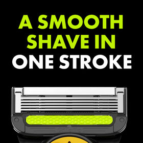 Gillette Labs NFL Steelers Edition Shaving Razor in use