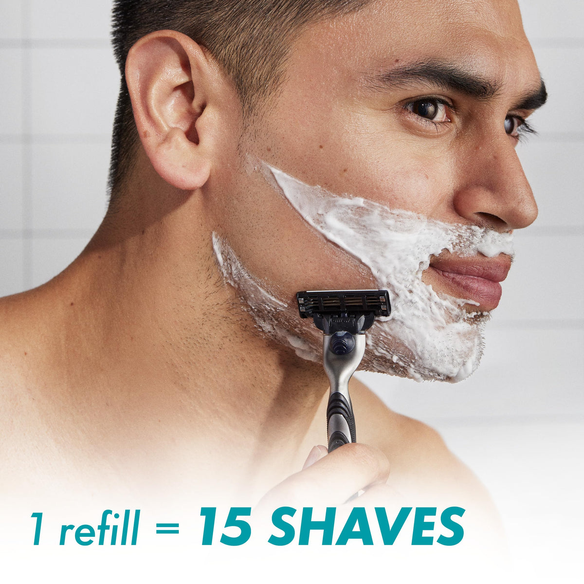 Gillette Mach3 Razor ergonomic handle detail