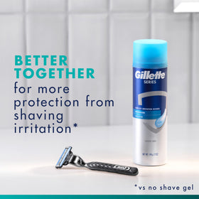 Gillette Mach3 Razor with packaging dimensions