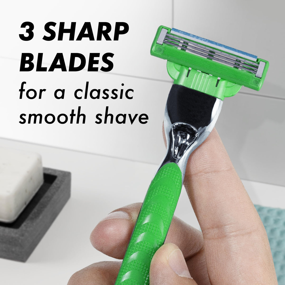 Gillette Mach3 Sensitive razor blades in a blister pack