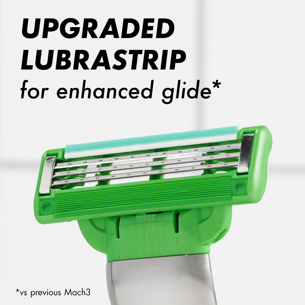 Gillette Mach3 Sensitive razor showing open-blade architecture