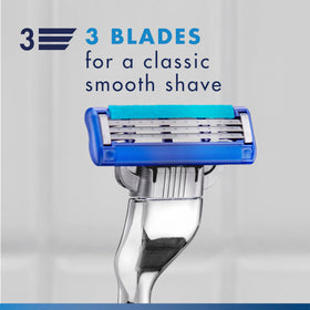 Gillette Mach3 Turbo razor blade refills with a razor handle