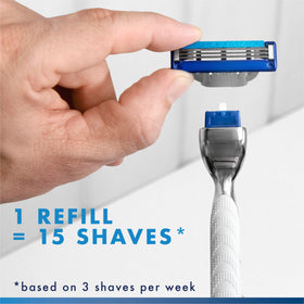 Gillette Mach3 Turbo Razor handle with blades attached