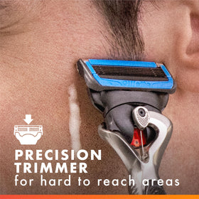 Gillette Men's Razor Blade Refills with razor handle for context