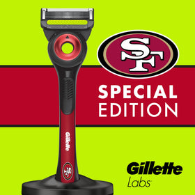 Gillette NFL 49ers Edition Razor in use