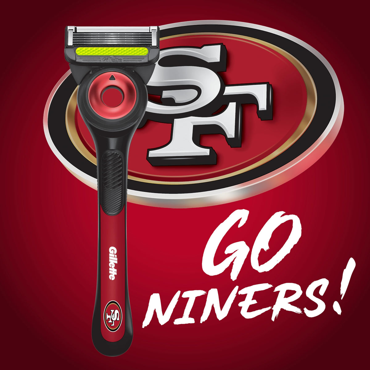 Gillette NFL 49ers Edition Razor with exfoliating bar