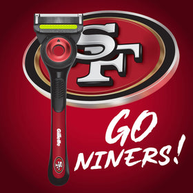Gillette NFL 49ers Edition Razor with exfoliating bar