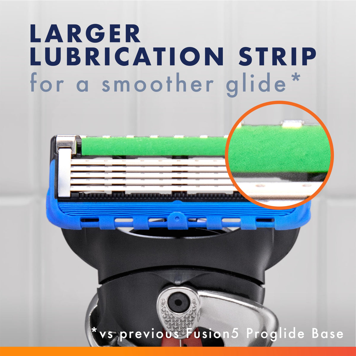 Gillette ProGlide razor side view showing FlexBall