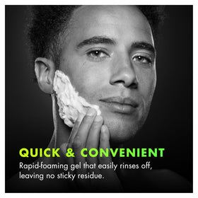 Gillette Rapid Foaming Shave Gel for Men, 7oz back view