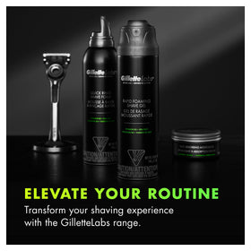 Gillette Rapid Foaming Shave Gel in bathroom setting