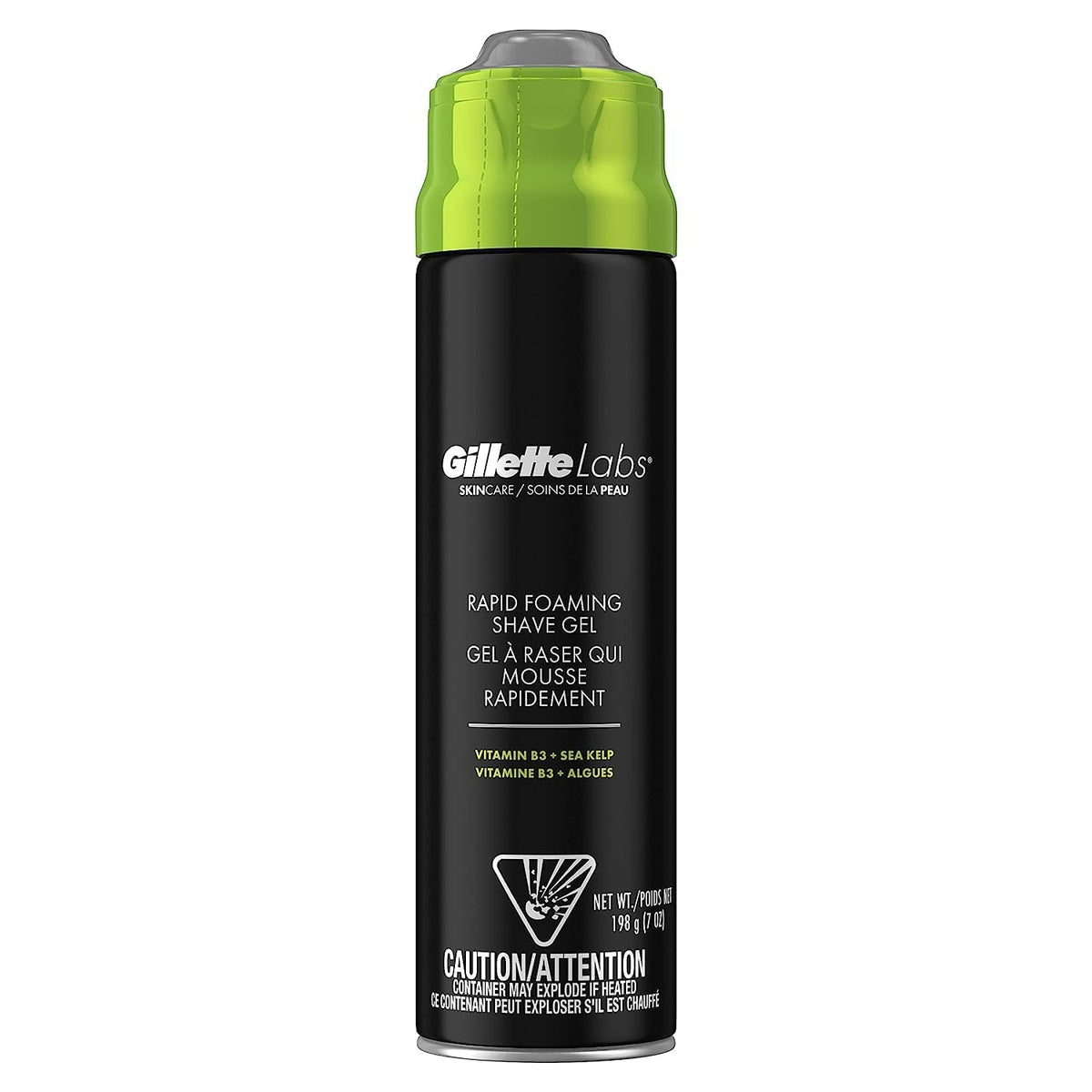 Gillette Rapid Foaming Shaving Gel 7 OZ front view