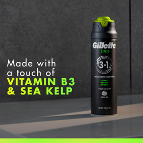 Gillette Rapid Foaming Shaving Gel application on skin
