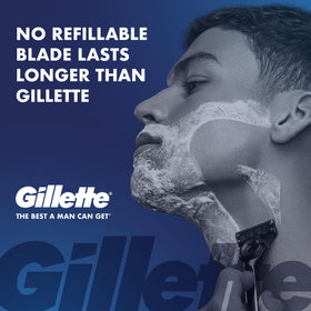 Gillette Rapid Foaming Shaving Gel packaging side view