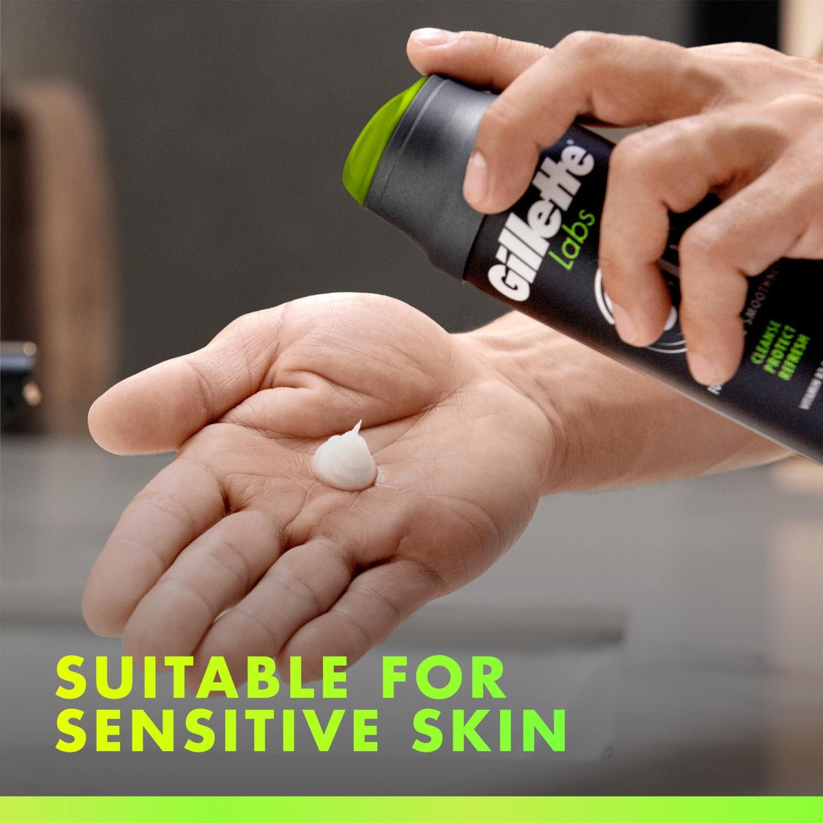 Gillette Rapid Foaming Shaving Gel with cedar wood and orange peel fragrance