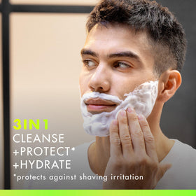 Gillette Rapid Foaming Shaving Gel with sea kelp ingredient