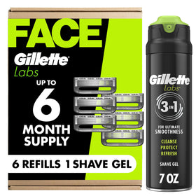 Gillette Razor Refills 6 blades pack front view