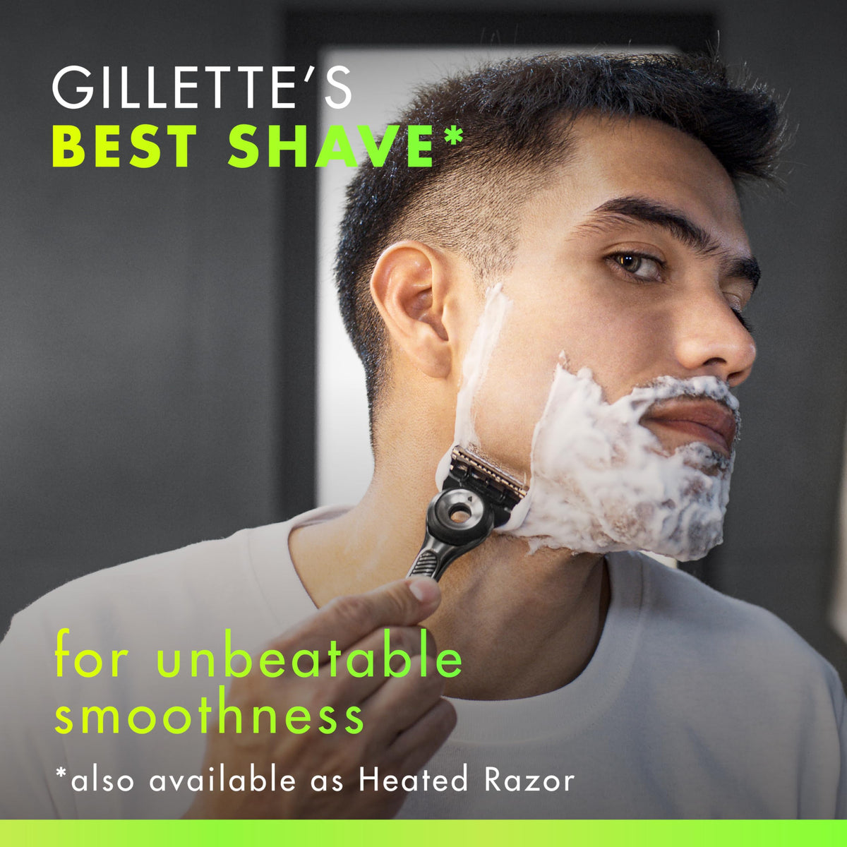 Gillette Razor with Exfoliating Bar side view