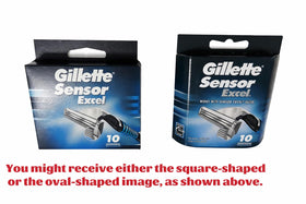 Gillette Sensor Excel Cartridges back view with product details