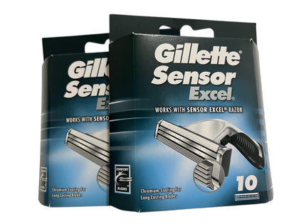 Gillette Sensor Excel Cartridges Pack of 2 front view