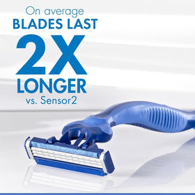 Gillette Sensor3 Comfort Disposable Razors showing Lubrastrip
