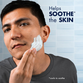 Gillette Series 3X Action Shave Gel application on skin