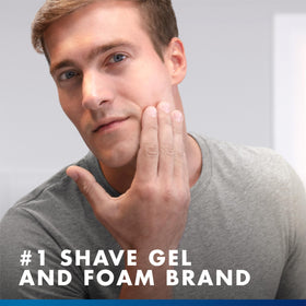 Gillette Series 3X Action Shave Gel packaging details