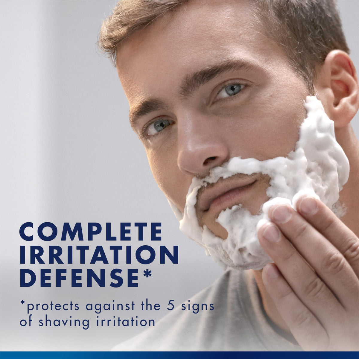 Gillette Series 3X Action Shave Gel Sensitive Twin Pack side view