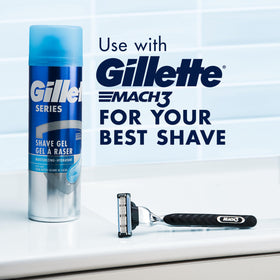 Gillette Series Shave Gel ingredients list on packaging