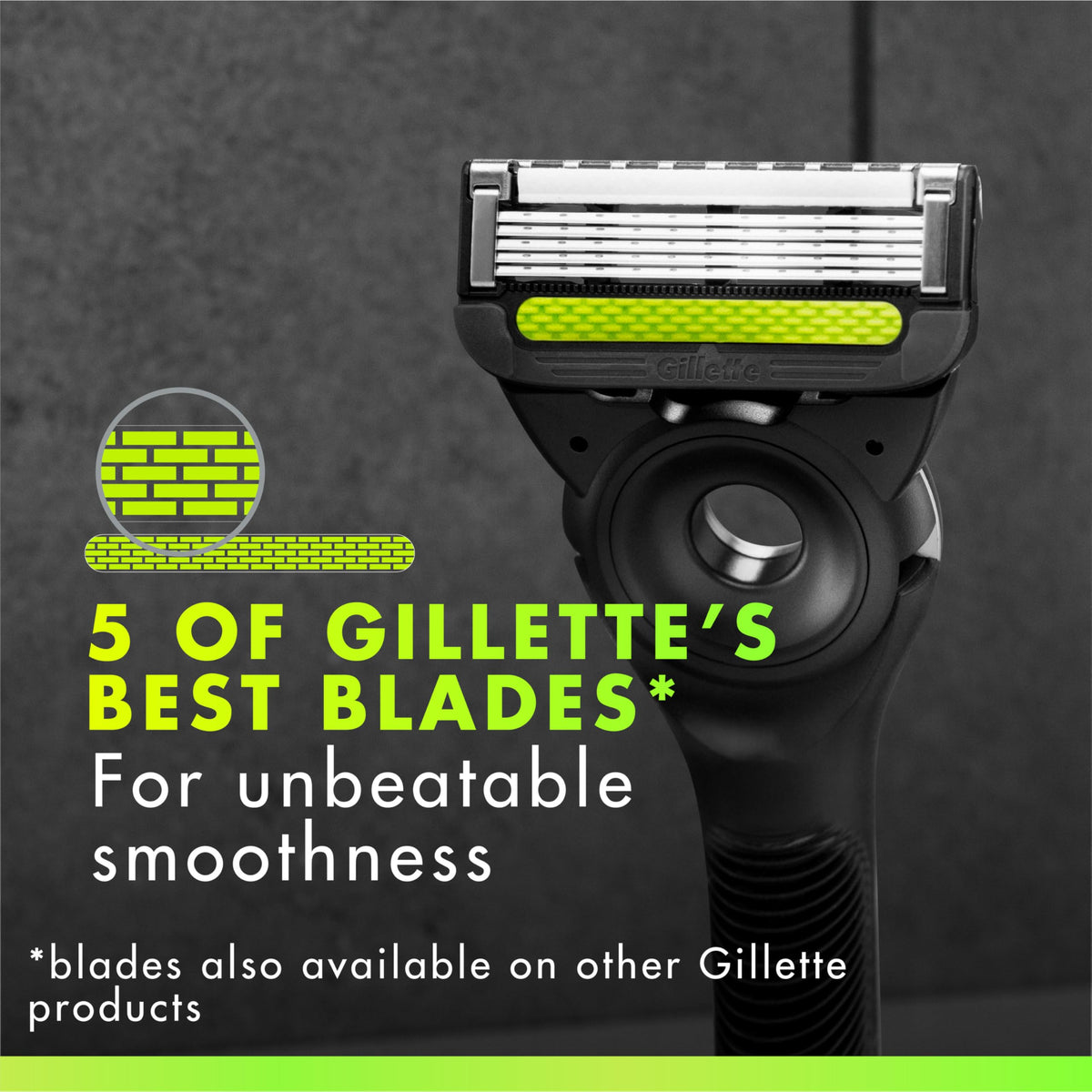 Gillette Shave Gel application on skin