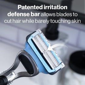 Gillette SkinGuard razor blade refills showing two blades and SkinGuard
