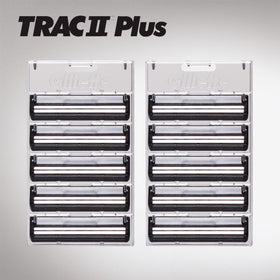 Gillette TRAC II Plus razor blades with shaving cream