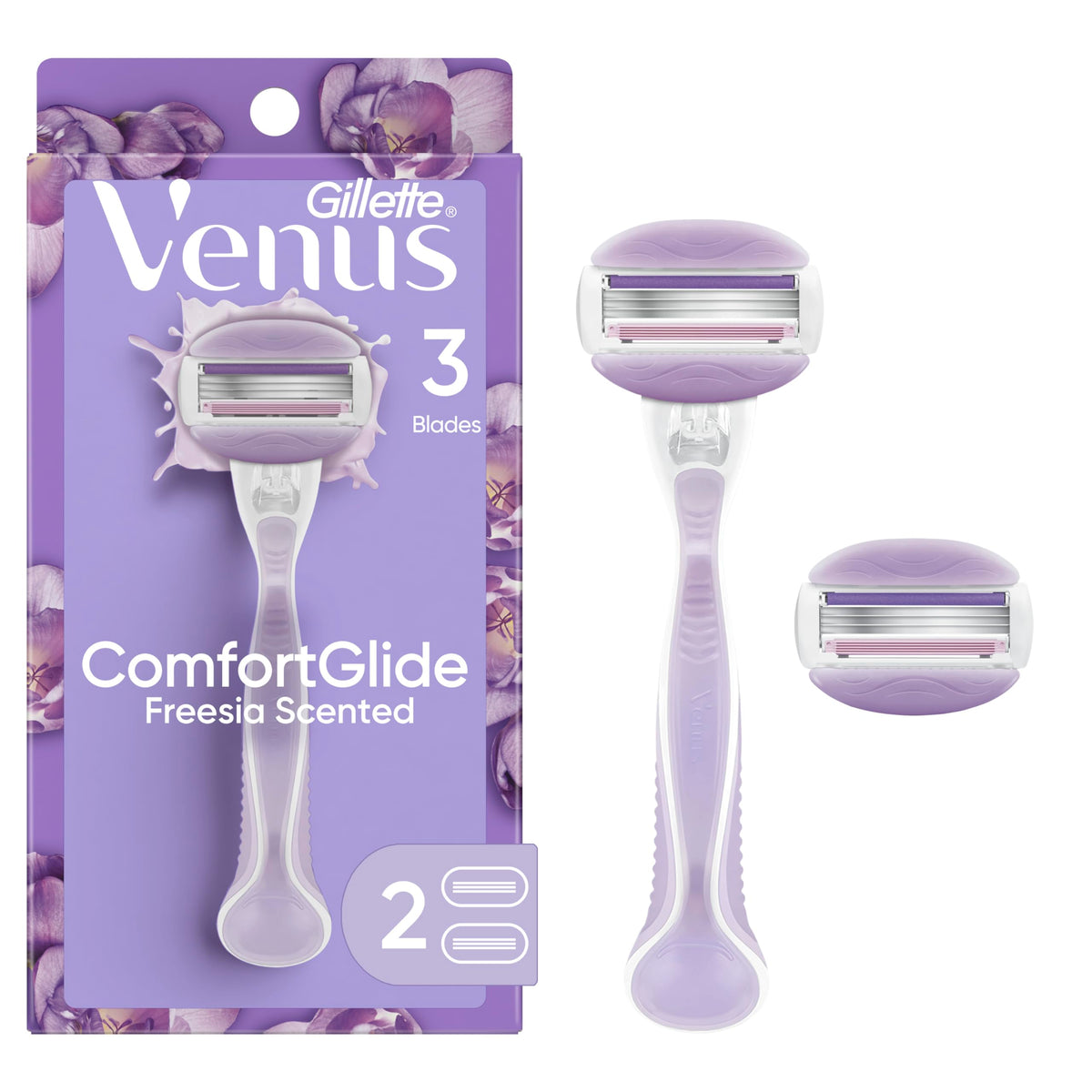 Gillette Venus ComfortGlide Freesia Women's Razor front view