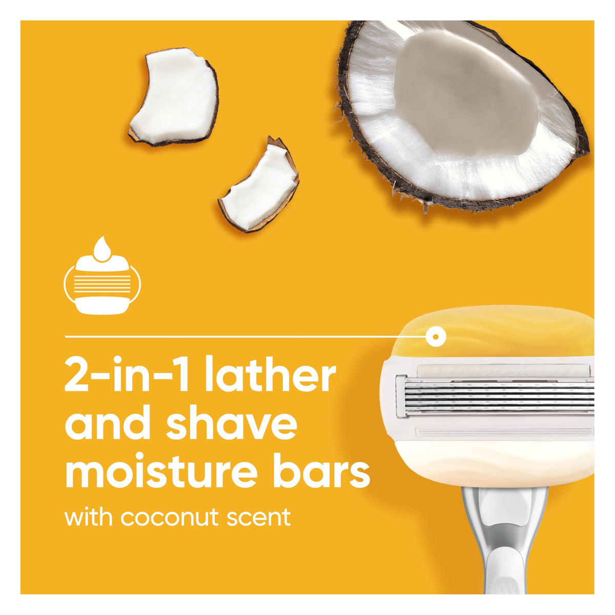 Gillette Venus ComfortGlide razor blade refills side view