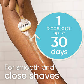 Gillette Venus Comfortglide razor handle showing comfortable grip