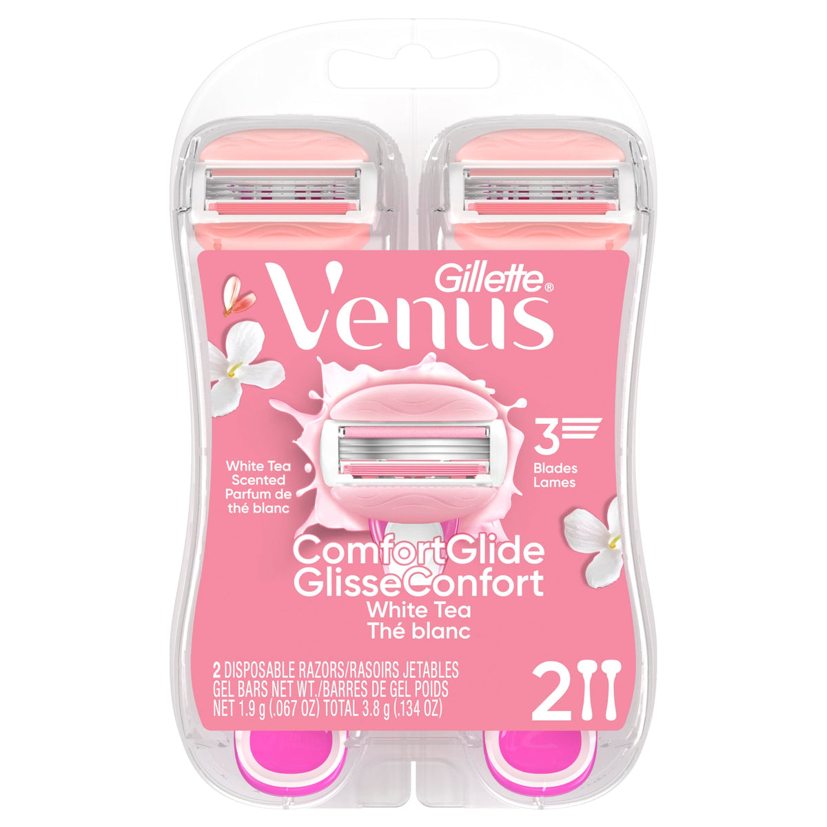 Gillette Venus Disposable Razors in use on skin