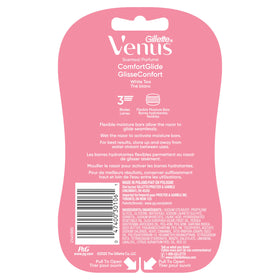 Gillette Venus Disposable Razors with white tea scent close-up
