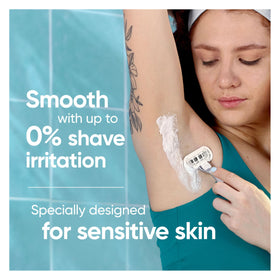 Gillette Venus Extra Smooth Razor Refills on a bathroom countertop