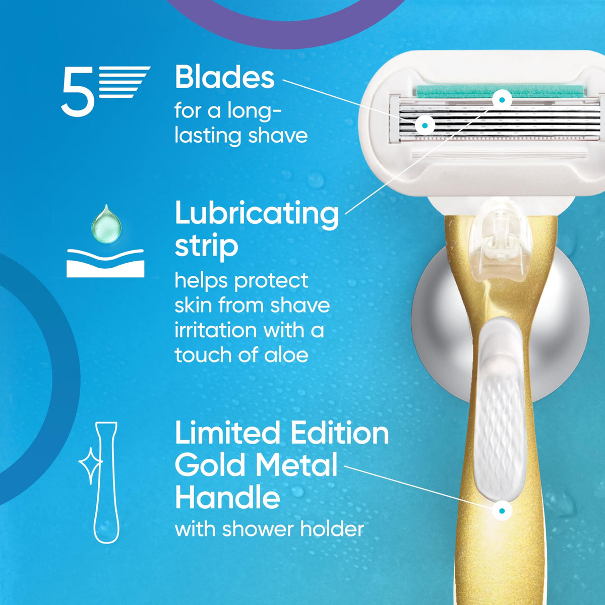 Gillette Venus Extra Smooth Sensitive Women's Razor with blade refills
