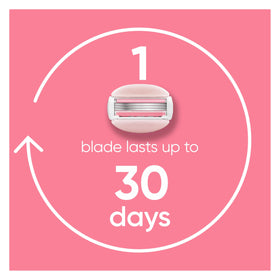 Gillette Venus razor blades showing moisture bars