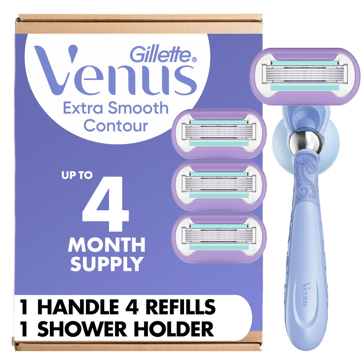 Gillette Venus Razor for Women front view with Flexiball handle