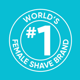 Gillette Venus Razor with microcomb capturing hair