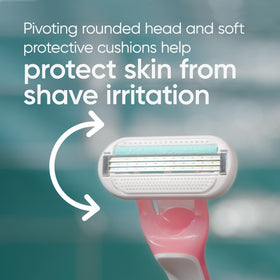 Gillette Venus Sensitive Disposable Razors in packaging with three razors visible