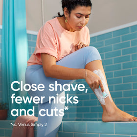 Gillette Venus Simply 3 Sensitive Disposable Razor with SkinElixir lubrastrip