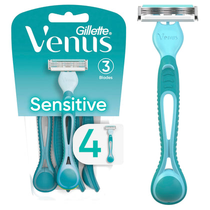 Gillette Venus Simply 3 Sensitive Disposable Razors pack front view