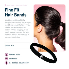 GIMME Fine Hair Elastic Bands on a ponytail
