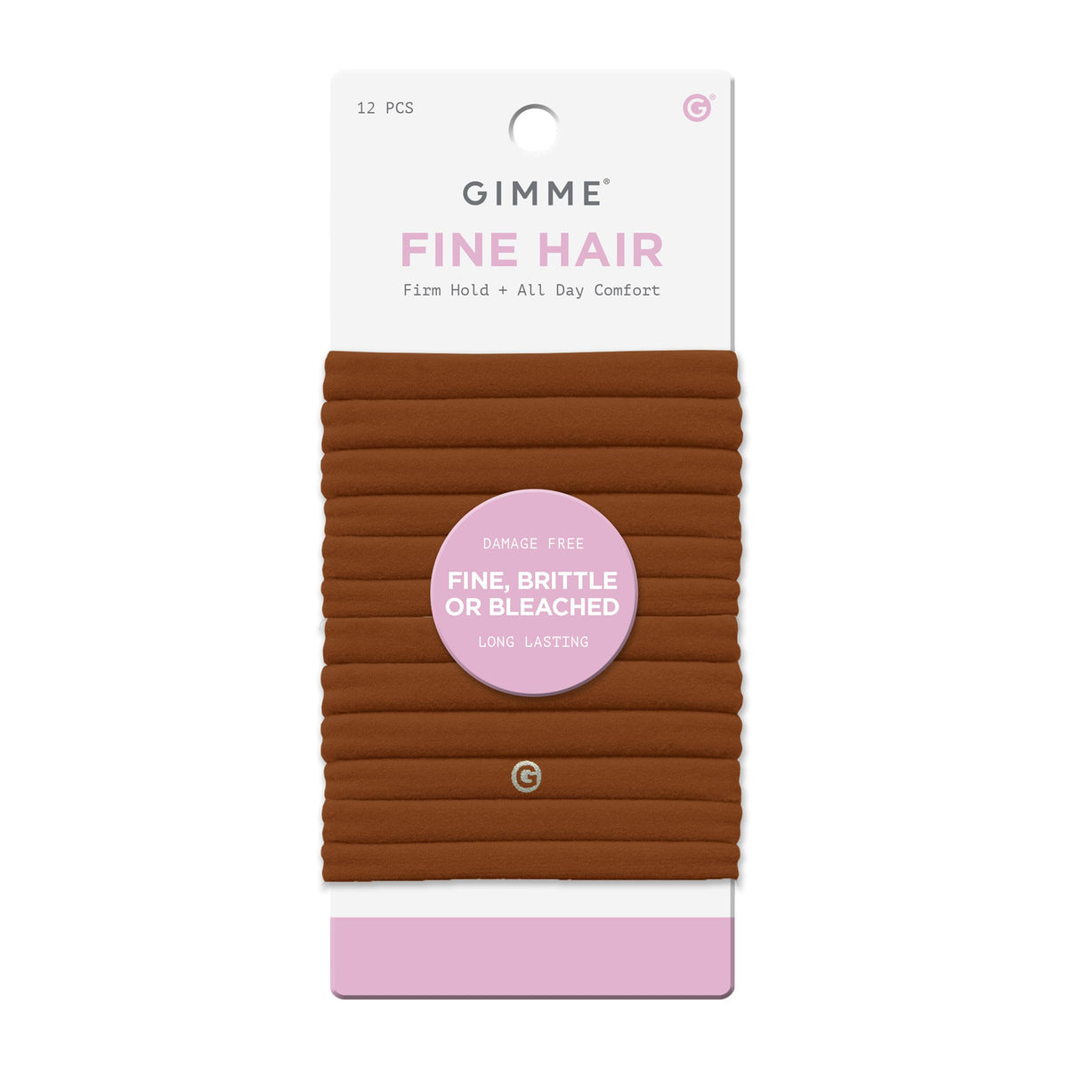 GIMME Fine Hair Elastic Bands red colour front view