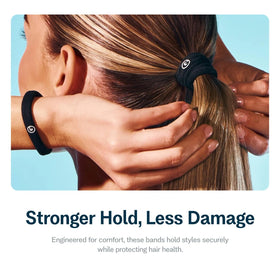 GIMME Medium Hair Bands in use on a ponytail
